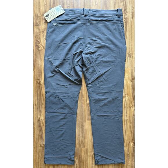 Wilderness Technology Mens Grey Outdoor Hiking Straight Pants Size XL - Picture 2 of 6
